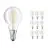 Confezione Multipack 10x Ledvance CLASSIC LED E14 Pera Filamento Chiara 4.2W 470lm - 927 Bianco Molto Caldo | Miglior resa cromatica - Dimmerabile - Sostitutiva 40W