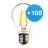 Confezione Multipack 100x Noxion Lucent LED E27 Pera Filamento Chiara 7W 806lm - 840 Bianco Freddo | Sostitua 60W