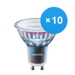 Confezione Multipack 10x Philips MASTER LEDspot ExpertColor GU10 PAR16 5.5W 355lm 36D - 927 Bianco Molto Caldo | Miglior resa cromatica - Dimmerabile - Sostitutiva 50W